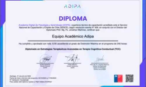 Ejemplo del certificado del programa
